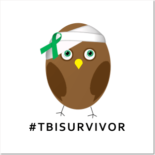 Owl TBI  Survivor Shirt Posters and Art